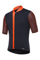 SANTINI Kurzarm Fahrradtrikot - ORIGINE  - Orange/Schwarz