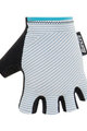 SANTINI Fingerlose Fahrradhandschuhe - MILLE - Hellblau/Weiß