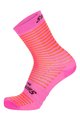 SANTINI Klassische Fahrradsocken - MILLE - Rosa/Orange