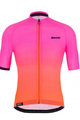 SANTINI Kurzarm Fahrradtrikot - KARMA LUCE - Rosa/Orange