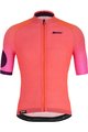 SANTINI Kurzarm Fahrradtrikot - KARMA MILLE - Rosa/Orange