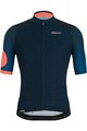 SANTINI Kurzarm Fahrradtrikot - KARMA MILLE - Blau/Rosa