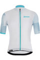 SANTINI Kurzarm Fahrradtrikot - MITO SPILLO - Hellblau/Weiß