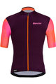 SANTINI Kurzarm Fahrradtrikot - MITO SPILLO - Orange/bordeaux/Rosa