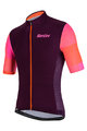 SANTINI Kurzarm Fahrradtrikot - MITO SPILLO - Orange/bordeaux/Rosa