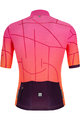 SANTINI Kurzarm Fahrradtrikot - TONO PURO - Rosa/bordeaux/Orange