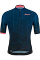 SANTINI Kurzarm Fahrradtrikot - TONO PURO - Rosa/Blau