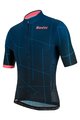 SANTINI Kurzarm Fahrradtrikot - TONO PURO - Rosa/Blau