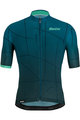 SANTINI Kurzarm Fahrradtrikot - TONO PURO - Blau/Türkis