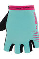 SANTINI Fingerlose Fahrradhandschuhe - LUCE - Rosa/Türkis