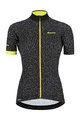 SANTINI Kurzarm Fahrradtrikot - GIADA HIP LADY - Gelb/Schwarz