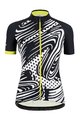 SANTINI Kurzarm Fahrradtrikot - GIADA POP LADY - Weiß/Gelb/Schwarz