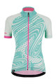 SANTINI Kurzarm Fahrradtrikot - GIADA POP LADY - Weiß/Rosa/Hellblau