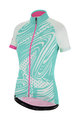 SANTINI Kurzarm Fahrradtrikot - GIADA POP LADY - Weiß/Rosa/Hellblau