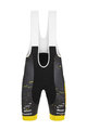 SANTINI Kurze Fahrradhose mit Trägern - TREK PIRELLI 2020 - Gelb/Schwarz