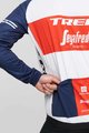 SANTINI Winddichte Fahrradjacke - TREK SEGAFREDO 2021 - Rot/Weiß/Blau