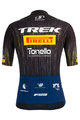 SANTINI Kurzarm Fahrradtrikot - TREK PIRELLI 2021 - Schwarz/Weiß/Gelb