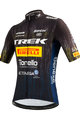 SANTINI Kurzarm Fahrradtrikot - TREK PIRELLI 2021 - Schwarz/Weiß/Gelb