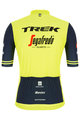 SANTINI Kurzarm Fahrradtrikot - TREK SEGAFREDO 2021 - Blau/Gelb