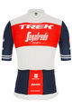 SANTINI Kurzarm Fahrradtrikot - TREK SEGAFREDO 2021 - Rot/Weiß/Blau