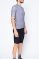 SANTINI Kurzarm Radtrikot und Shorts - COLORE - Grau/Schwarz