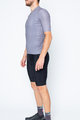 SANTINI Kurzarm Radtrikot und Shorts - COLORE - Grau/Schwarz