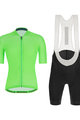 SANTINI Kurzarm Radtrikot und Shorts - COLORE - Grün/Schwarz