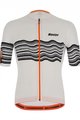 SANTINI Kurzarm Radtrikot und Shorts - TONO PROFILO - Orange/Schwarz/Weiß