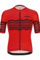 SANTINI Kurzarm Fahrradtrikot - TONO PROFILO - Schwarz/Rot