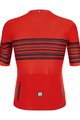 SANTINI Kurzarm Radtrikot und Shorts - TONO PROFILO - Rot/Schwarz