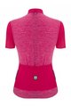 SANTINI Kurzarm Radtrikot und Shorts - COLORE PURO LADY - Schwarz/Rosa