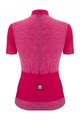 SANTINI Kurzarm Radtrikot und Shorts - COLORE PURO LADY - Schwarz/Rosa