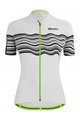 SANTINI Kurzarm Fahrradtrikot - TONO PROFILO LADY - Weiß/Schwarz