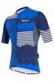 SANTINI Kurzarm Fahrradtrikot - DELTA OPTIC - Weiß/Blau