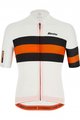 SANTINI Kurzarm Fahrradtrikot - SLEEK BENGAL - Orange/Schwarz/Weiß
