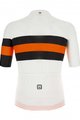 SANTINI Kurzarm Fahrradtrikot - SLEEK BENGAL - Orange/Schwarz/Weiß