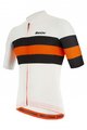 SANTINI Kurzarm Fahrradtrikot - SLEEK BENGAL - Orange/Schwarz/Weiß