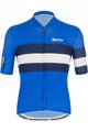 SANTINI Kurzarm Fahrradtrikot - SLEEK BENGAL - Weiß/Blau