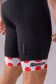 SANTINI Kurze Fahrradhose mit Trägern - TOUR DE FRANCE 2022 - Weiß/Rot/Schwarz