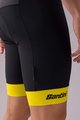 SANTINI Kurze Fahrradhose mit Trägern - TOUR DE FRANCE 2022 - Gelb/Schwarz