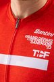 SANTINI Kurzarm Fahrradtrikot - TOUR DE FRANCE 2022 - Weiß/Rot/Gelb