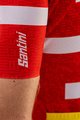 SANTINI Kurzarm Fahrradtrikot - TOUR DE FRANCE 2022 - Weiß/Rot/Gelb