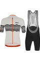 SANTINI Kurzarm Radtrikot und Shorts - TONO PROFILO - Orange/Schwarz/Weiß