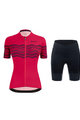 SANTINI Kurzarm Radtrikot und Shorts - TONO PROFILO LADY - Schwarz/Rosa