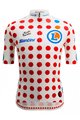 SANTINI Kurzarm Fahrradtrikot - TOUR DE FRANCE 2023 - Rot/Weiß