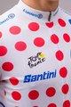 SANTINI Kurzarm Fahrradtrikot - TOUR DE FRANCE 2024 - Rot/Weiß