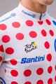 SANTINI Kurzarm Fahrradtrikot - TOUR DE FRANCE 2024 - Rot/Weiß