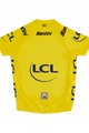 SANTINI Kurzarm Fahrradtrikot - TOUR DE FRANCE 2024 - Gelb