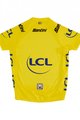 SANTINI Kurzarm Fahrradtrikot - TOUR DE FRANCE 2023 - Gelb