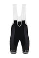 SANTINI Kurze Fahrradhose mit Trägern - TREK 2019 PRIME - Weiß/Schwarz